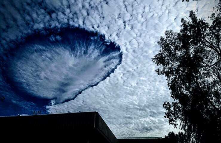 Fallstreak hole nuvola