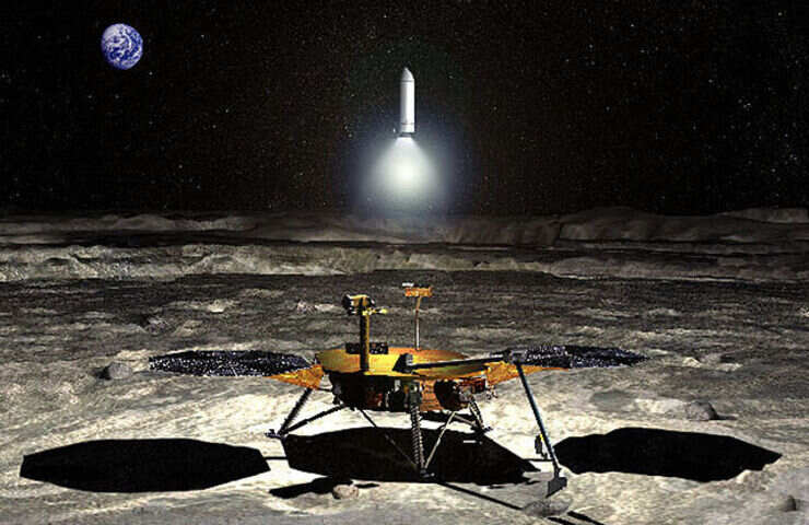 South Pole Aitken Basin simulazione