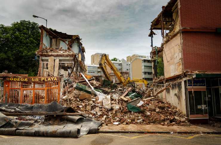 Macerie di un terremoto