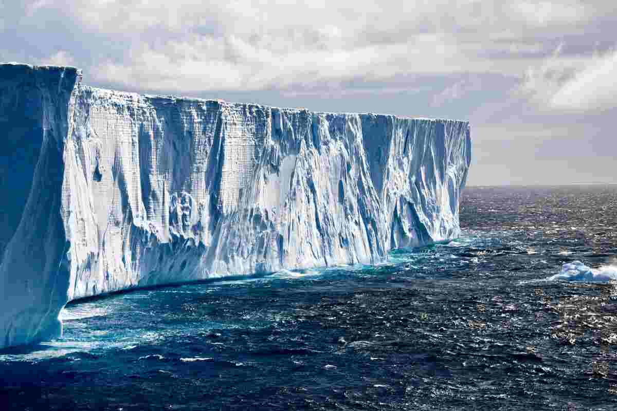 parete di ghiaccio dell'Antartide