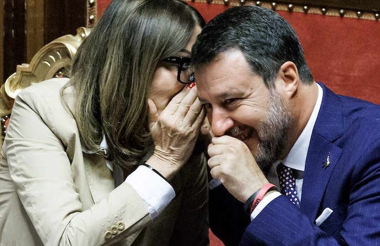 Daniela Santanché e Matteo Salvini