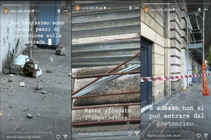 "Ha sfondato l'impalcatura", disavventura Nancy Brilli